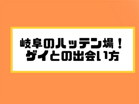 岐阜 ハッテン場|岐阜のハッテン場 